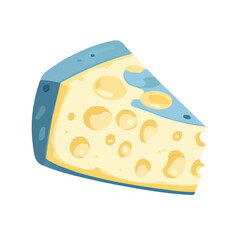My A Simple flat 2D illustration blue cheese isolated on transparent background, vector, flat design, animation design, simple flat 2D icon, clipart, flat 2D vector, design