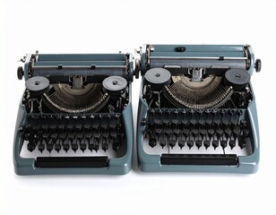 vintage typewriter with blank paper