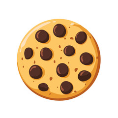 My A Simple flat 2D illustration cookie icon isolated on transparent background, vector, flat design, animation design, simple flat 2D icon, clipart, flat 2D vector, design by me. vector icon