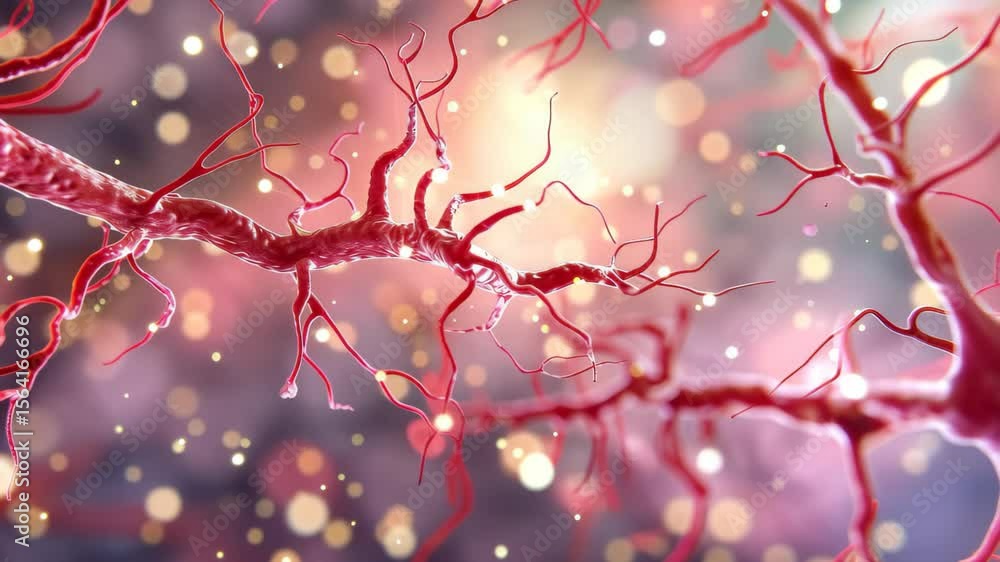 Poster intricate neurological pathways: a macro perspective reveals the elegant complexity of the neural ne