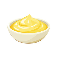 My A Simple flat 2D illustration hollandaise_sauce isolated on transparent background, vector, flat design, animation design, simple flat 2D icon, clipart, flat 2D vector, design by me. vector icon
