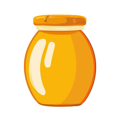 My A Simple flat 2D illustration honey_jar isolated on transparent background, vector, flat design, animation design, simple flat 2D icon, clipart, flat 2D vector, design by me. vector icon