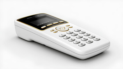 A a phone in a white background