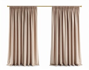 curtain isolated on white background