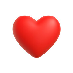 Red heart shape, inflated, centered, against dark background