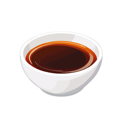 My A Simple flat 2D illustration teriyaki sauce isolated on transparent background, vector, flat design, animation design, simple flat 2D icon, clipart, flat 2D, design by me. My vector