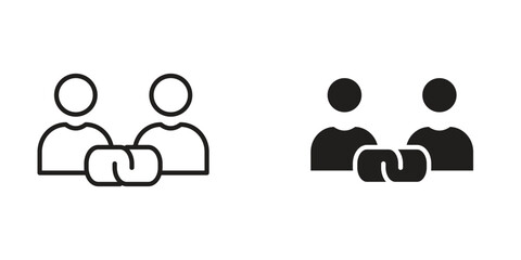 Affiliate link icon Design Illustrations. editable web icons