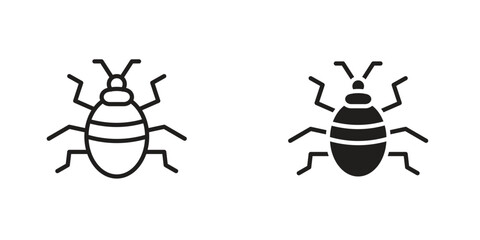 Bedbug icon Design Illustrations. editable web icons