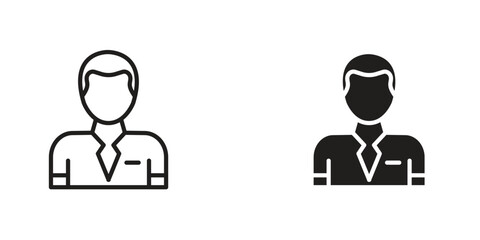 Cashier icon Design Illustrations. editable web icons
