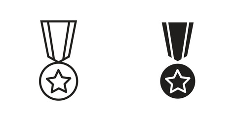 Condecoration icon Design Illustrations. editable web icons