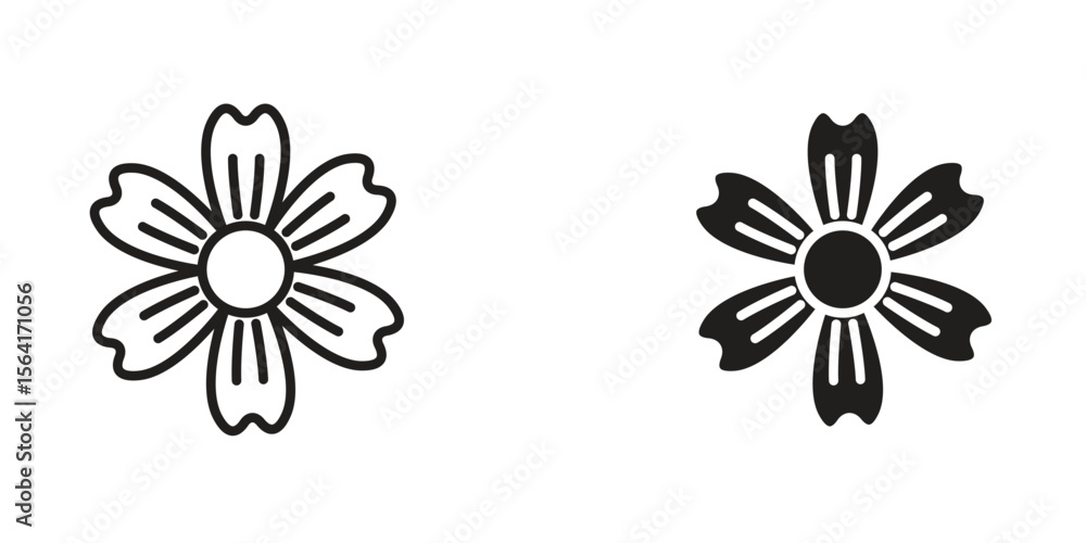 Poster hypericum icon design illustrations. editable web icons