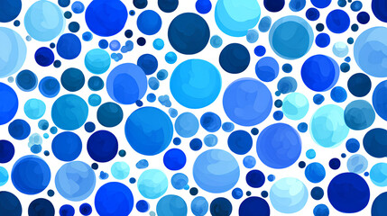 Blue round circle icon pattern  Stock Illustration