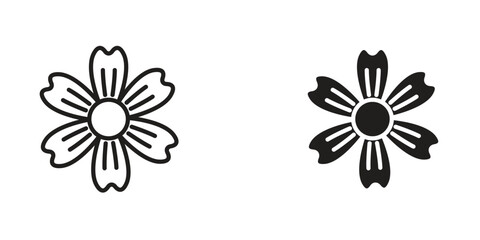 Hypericum icon Design Illustrations. editable web icons