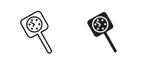Kitchen thermometer icon Design Illustrations. editable web icons