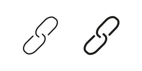 Link icon Design Illustrations. editable web icons