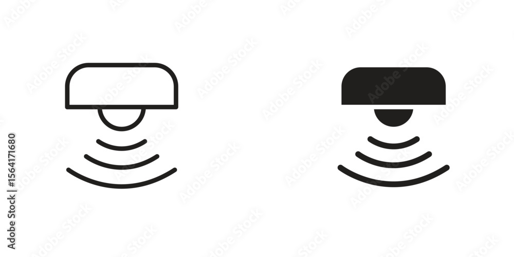 Poster motion sensor icon design illustrations. editable web icons