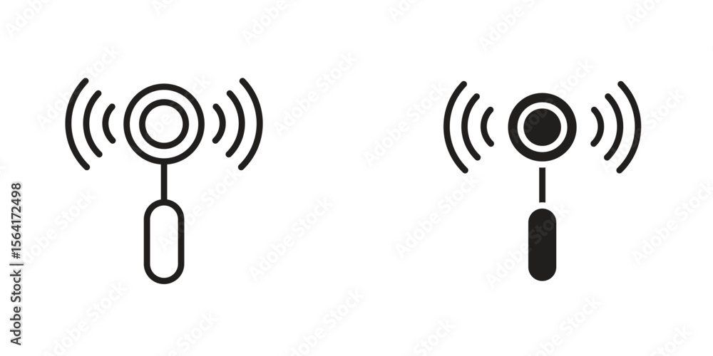 Poster sensor icon design illustrations. editable web icons