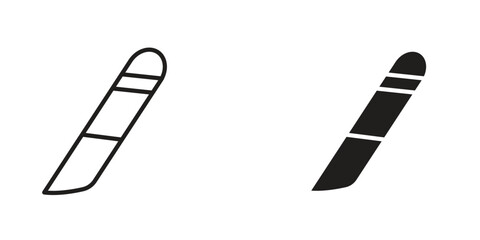 Scalpel icon Design Illustrations. editable web icons