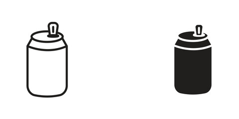 Soda can icon Design Illustrations. editable web icons