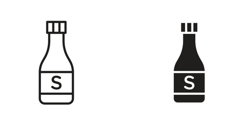 Solvent icon Design Illustrations. editable web icons