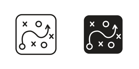 Tactical icon Design Illustrations. editable web icons