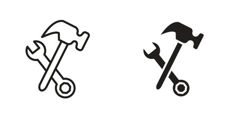 Tools icon Design Illustrations. editable web icons