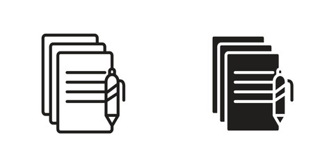 Wills and trusts icon Design Illustrations. editable web icons