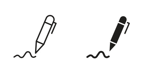 Write icon Design Illustrations. editable web icons