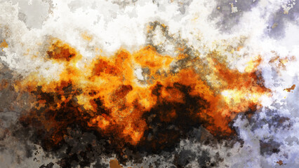 4K watercolor abstract digital texture with grainy marbled effect.
