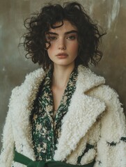 Elegant Woman in Winter Fashion