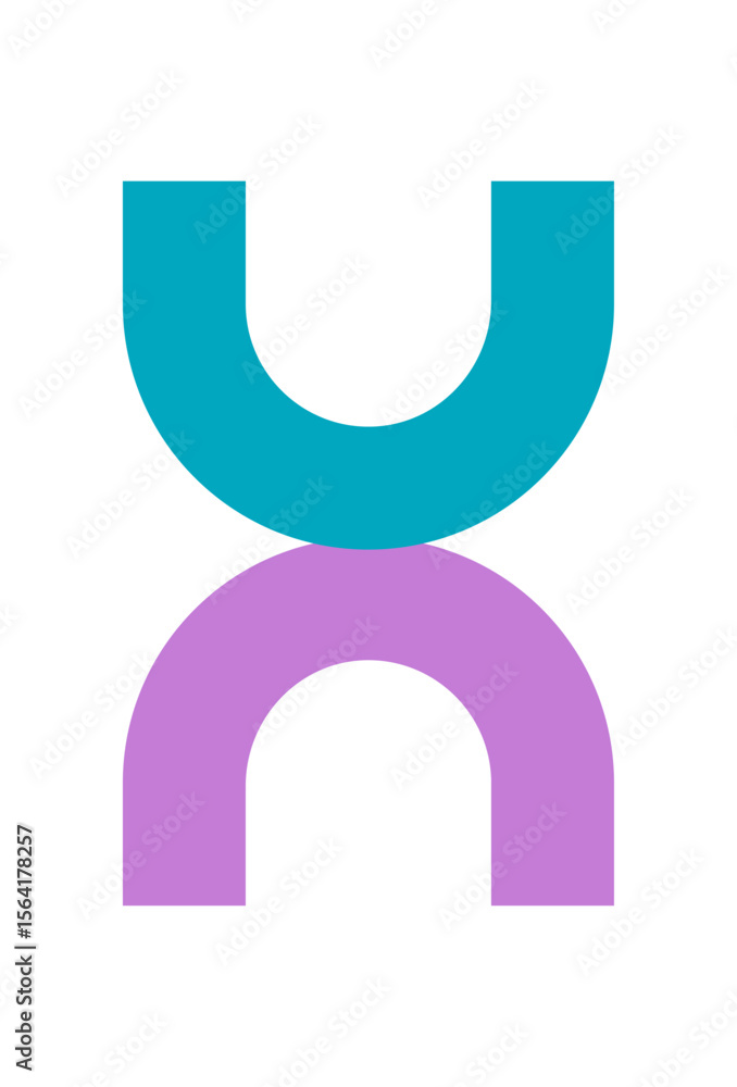 Sticker brutalist abstract icon. modern geometric shape with a bold curve form. minimalist element of brutal