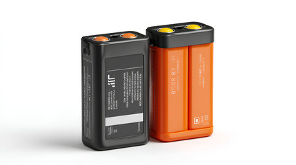 Obraz premium Lithium polymer batteries isolated - Lipo batterie - 3d illustration Stock Illustration