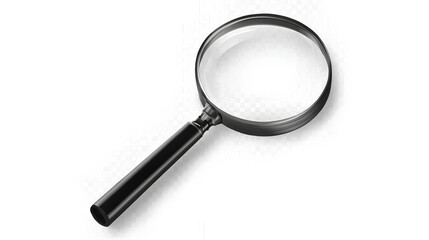 Magnifying glass on white background Stock Vector