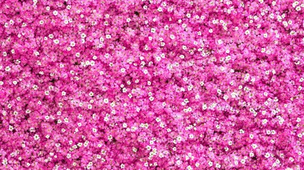 Obraz premium Vibrant Pink and White Flower Carpet, Blooming Floral Texture
