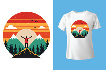 Life is better in the mountains stay wild t-shirt design