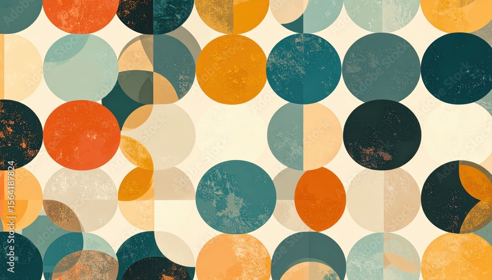 Poster abstract geometric circles pattern background
