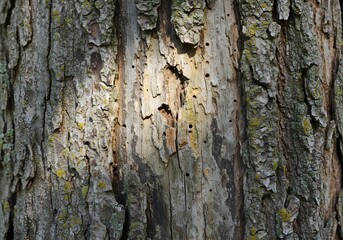 Close-up of Tree Bark Texture