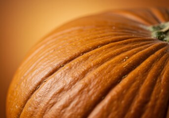 Autumnal Pumpkin Close-Up: A Textured Delight