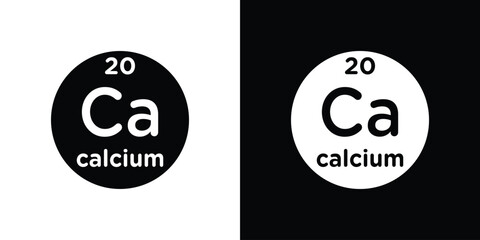 Calcium icon Vector Logo Template for graphic and web design.