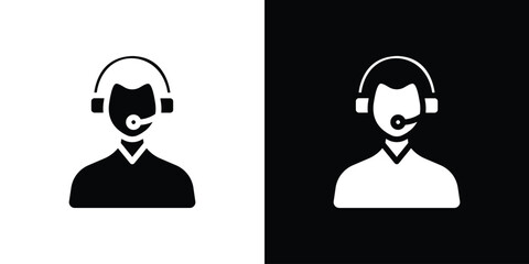 Callcenter icon Vector Logo Template for graphic and web design.