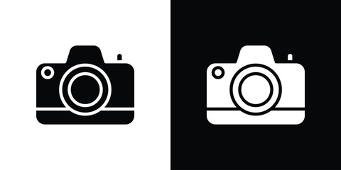 Camera icon Vector Logo Template for graphic and web design.