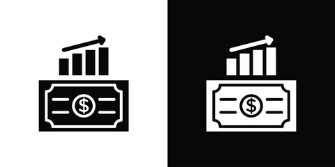 capital gain icon Vector Logo Template for graphic and web design.