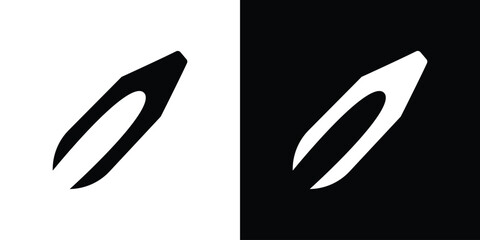 Eyebrow tweezers icon Vector Logo Template for graphic and web design.