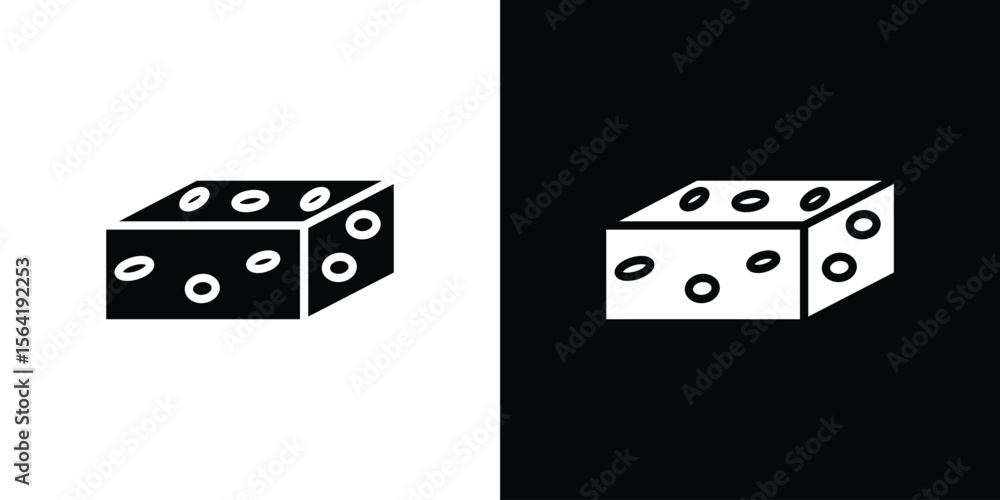 Poster halva icon vector logo template for graphic and web design.