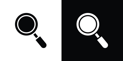 Magnifying glass icon Vector Logo Template for graphic and web design.