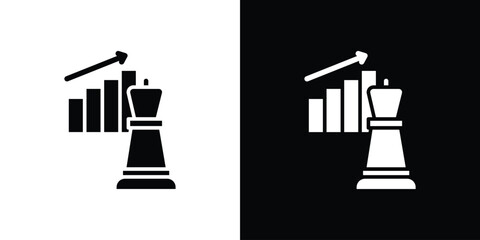 Marketing strategy icon Vector Logo Template for graphic and web design.