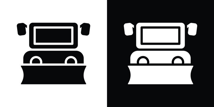 Snowplow icon Vector Logo Template for graphic and web design.