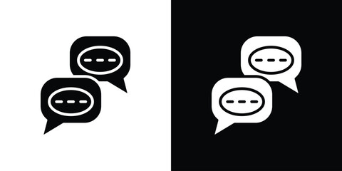 Text chat icon Vector Logo Template for graphic and web design.