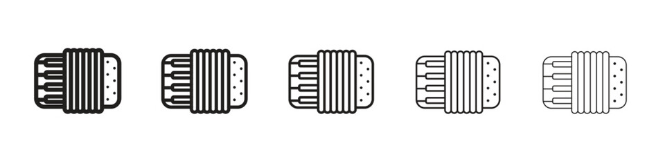 Accordion icon for your web site design, logo, app, UI.