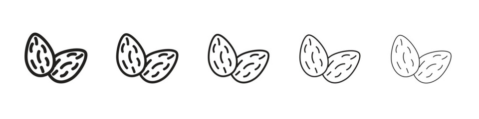 Almond icon for your web site design, logo, app, UI.